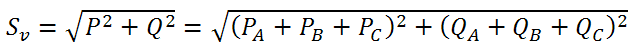 三相不平衡時(shí)的視在功率計(jì)算公式