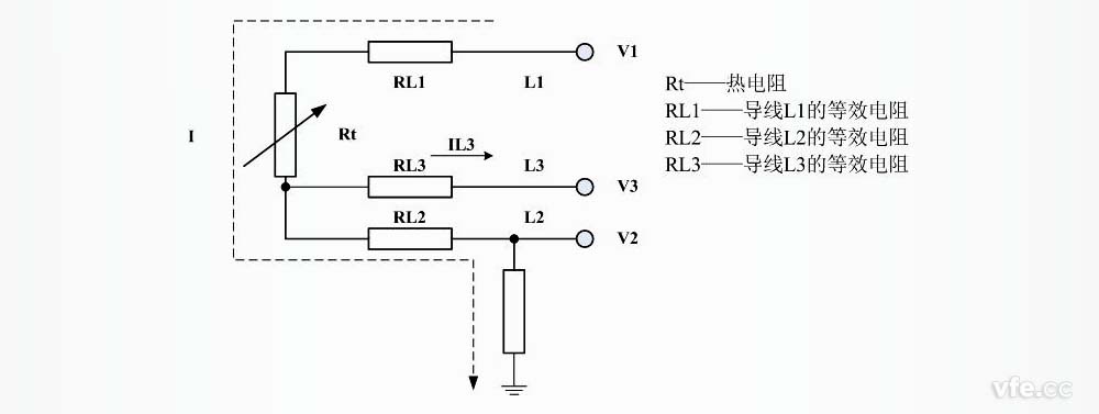 熱電阻三線制引線方式