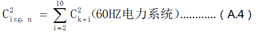 60Hz電力系統(tǒng)間諧波中心子群有效值計算公式