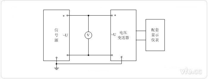 數字輸出電壓變送器電壓校準接線圖