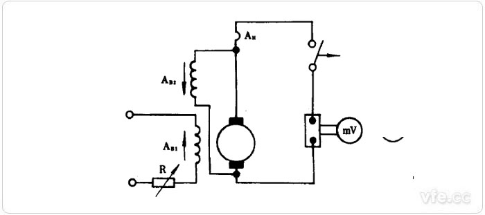 將一半主極繞組反接的短路試驗方法電路原理圖