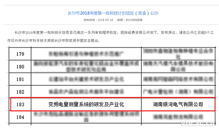 長沙市科學技術局發布公告